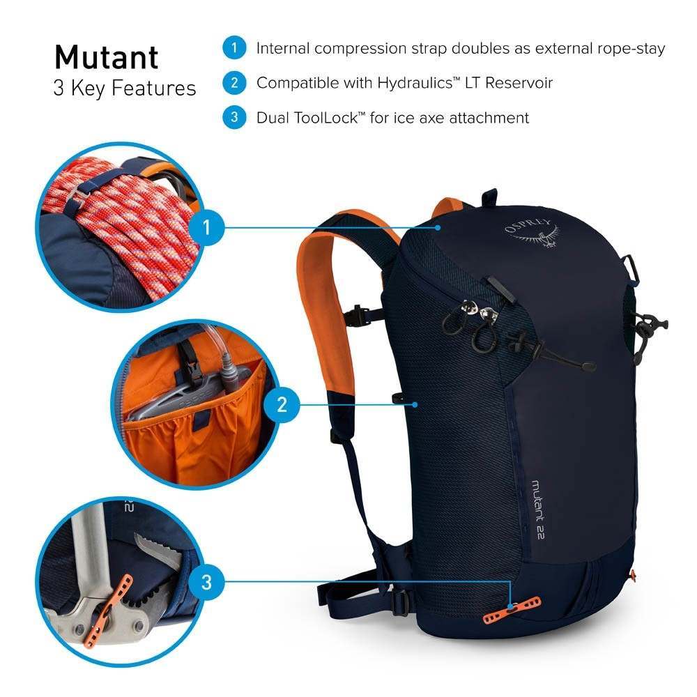 Braasport Osprey Mutant 22 ryggsekk Braasport Osprey Mutant 52 ryggsekk