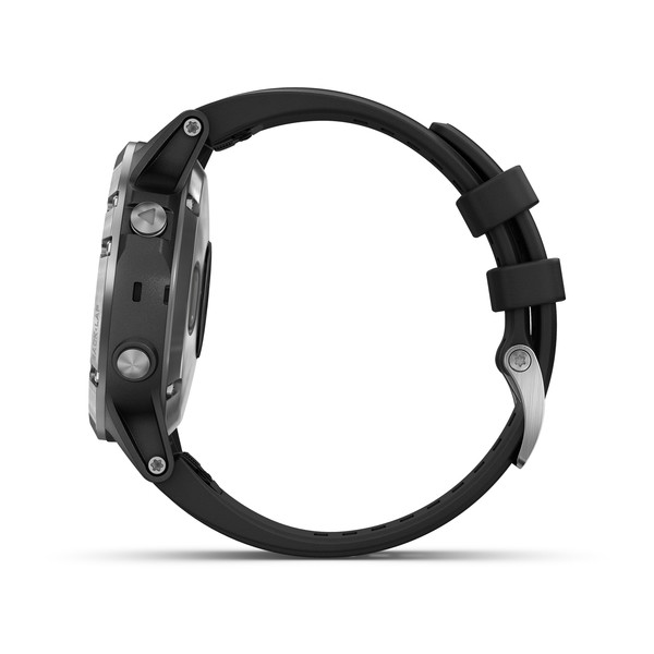 Braasport Garmin Fenix 5 Plus Glass Silver multisportklokke Braasport Garmin Fenix 5 Plus Glass Silver multisportklokke
