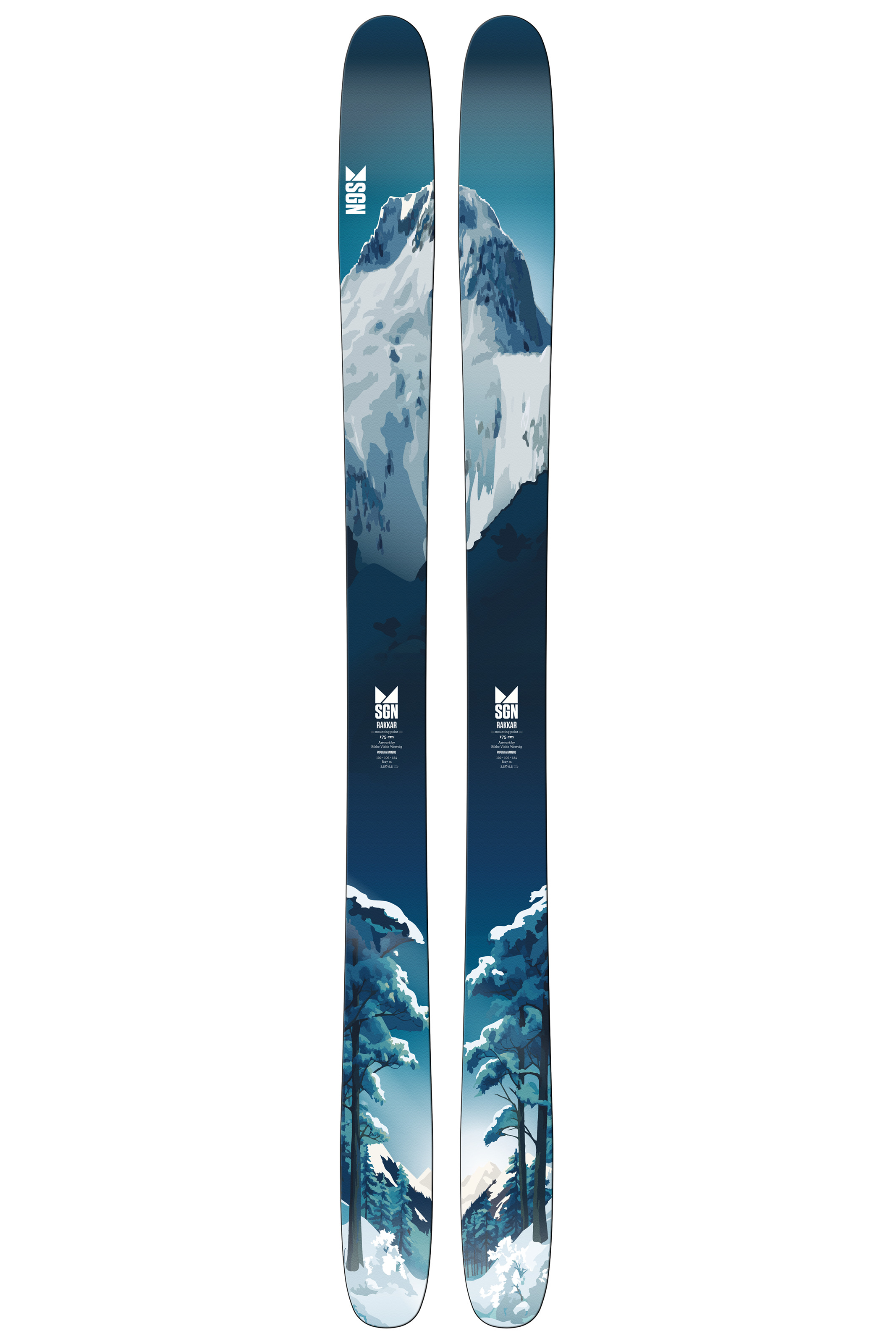 Mountain blue artwork