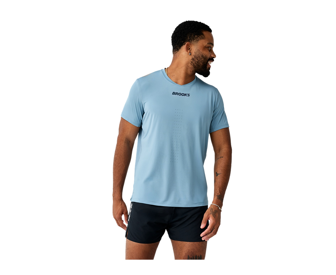 Brooks Dash Cooling Short Sleeve løpetrøye herre