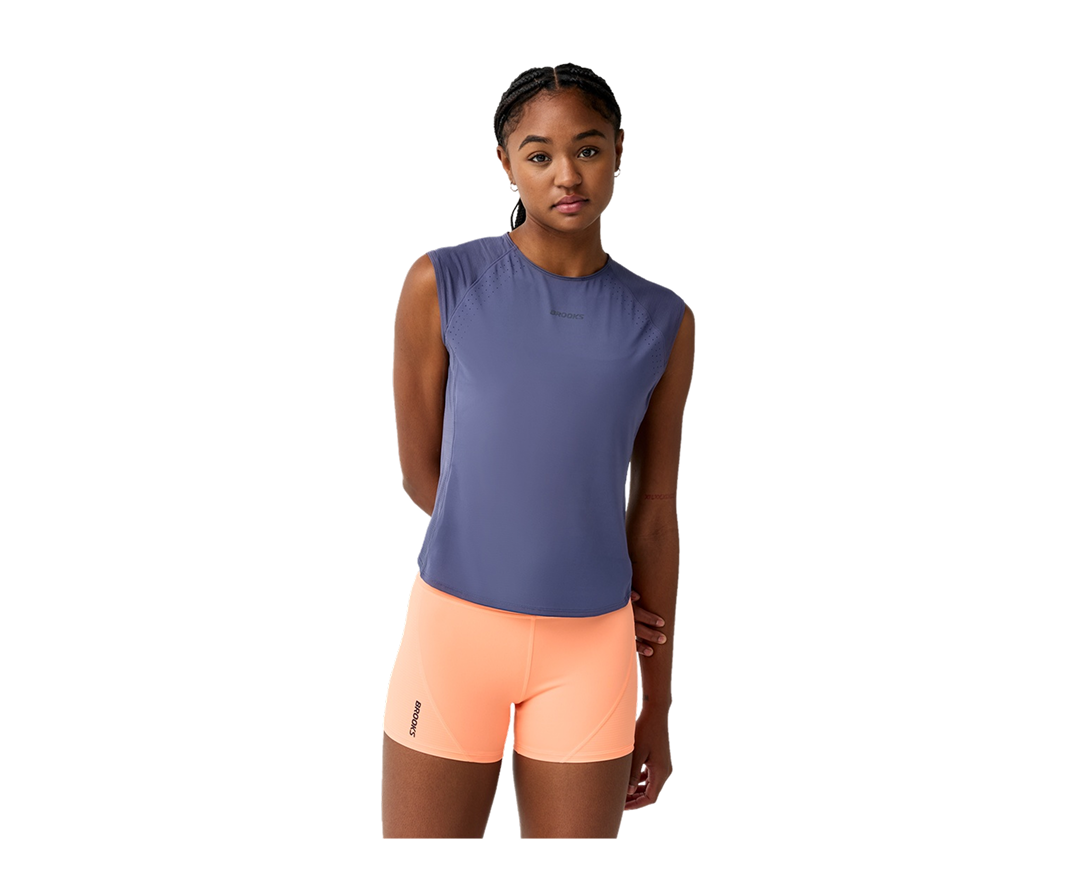 Brooks Dash Cooling Short Sleeve løpetrøye dame